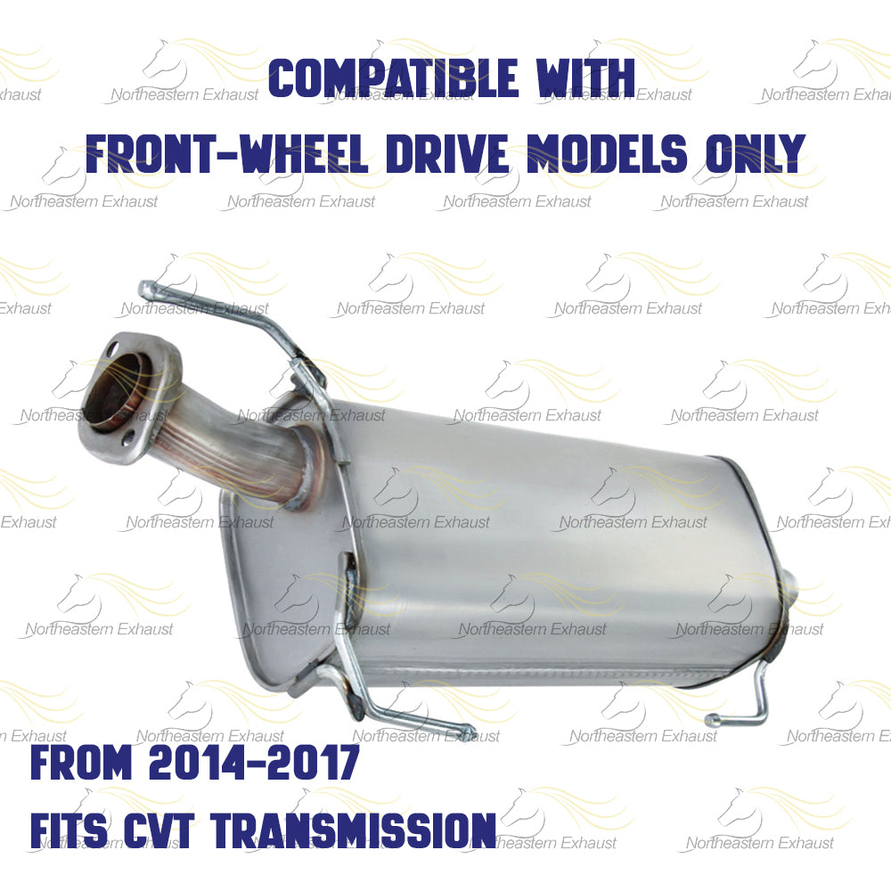 2011-2017 Nissan Juke 1.6L Resonator and Muffler Exhaust Kit