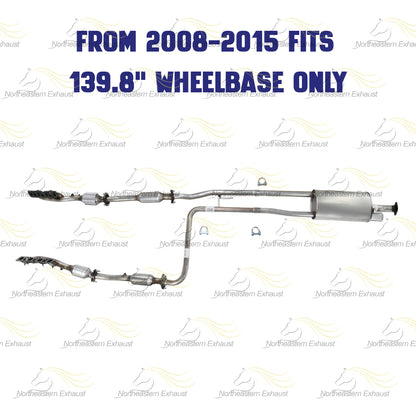 2007-2015 Nissan Titan 5.6L Exhaust System Kit with Catalytic