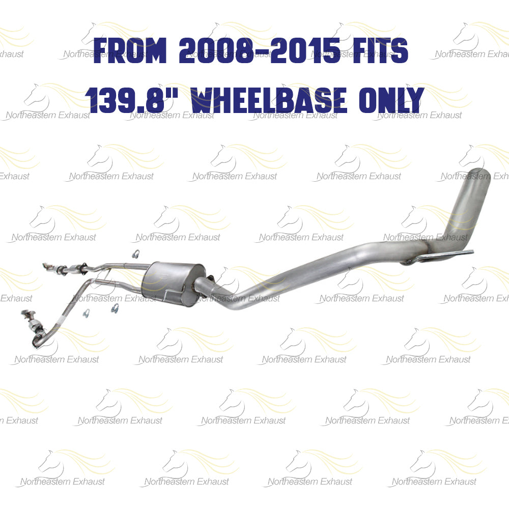 2007-2015 Nissan Titan 5.6L Complete Exhaust System Kit with Catalytic