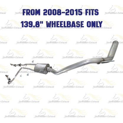 2007-2015 Nissan Titan 5.6L Complete Exhaust System Kit with Catalytic