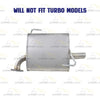 2010-2015 Subaru Legacy 2.5L Resonator Pipe and Muffler Exhaust Kit