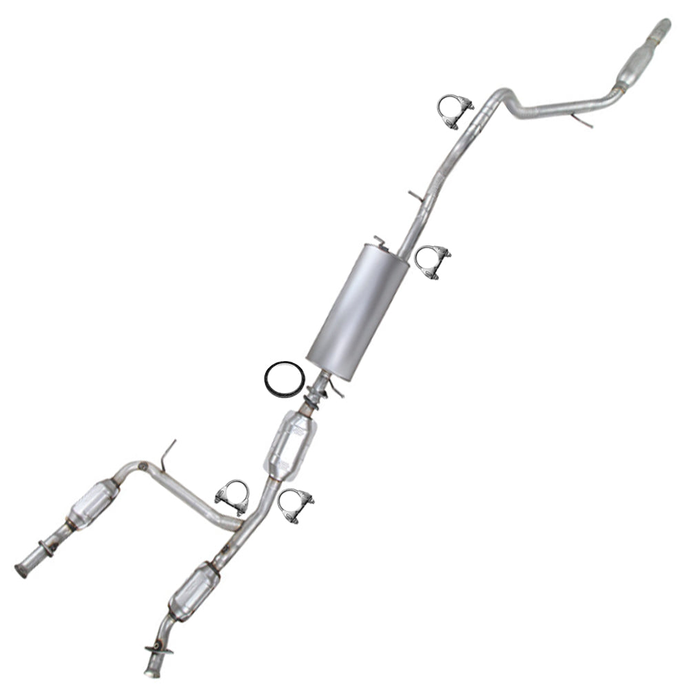 2003-2005 Lincoln Aviator 4.6L Complete Exhaust System Kit with Catalytic