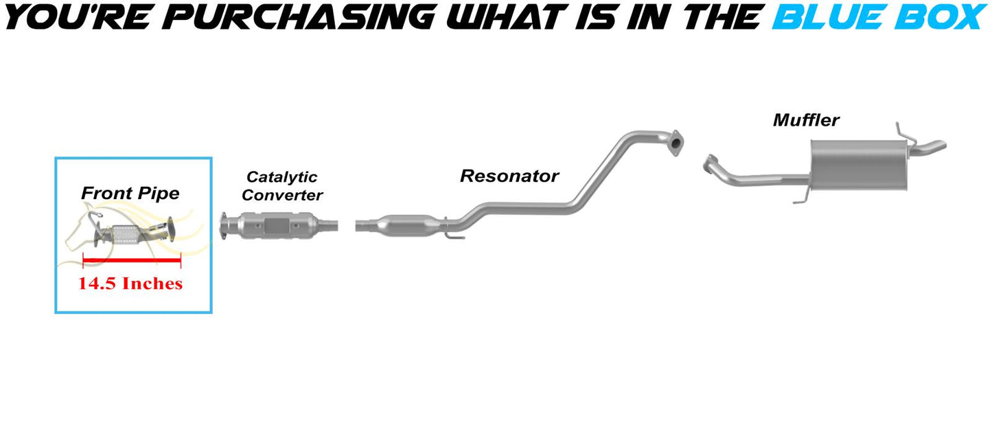 2013-2016 Hyundai Elantra GT 1.8L 2.0L Exhaust Pipe