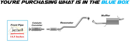 2013-2016 Hyundai Elantra GT 1.8L 2.0L Exhaust Pipe