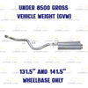 Exhaust Muffler and Tail Pipe for 1996-1998 Chevrolet C1500/C2500/K1500 | 5.7L
