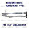 Exhaust H Pipe for 1996-1999 Chevrolet/GMC C1500/C2500/K1500 5.7L