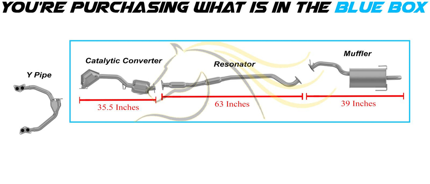 2000–2004 Subaru Legacy & Outback 2.5L Catalytic Resonator Muffler