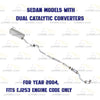 2000–2004 Subaru Legacy & Outback 2.5L Catalytic Resonator Muffler