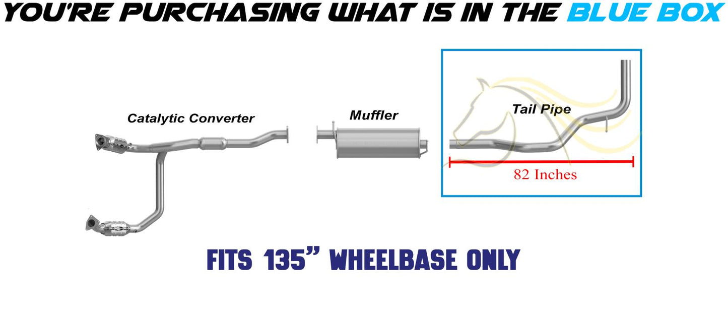 Exhaust Pipe for Chevrolet and GMC - For 135" Wheelbase