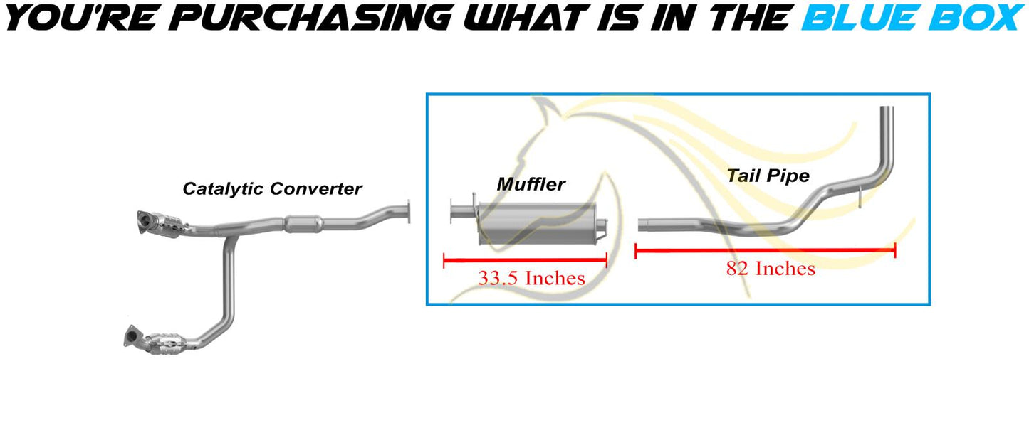 Muffler and Tail Pipe for Chevrolet and GMC