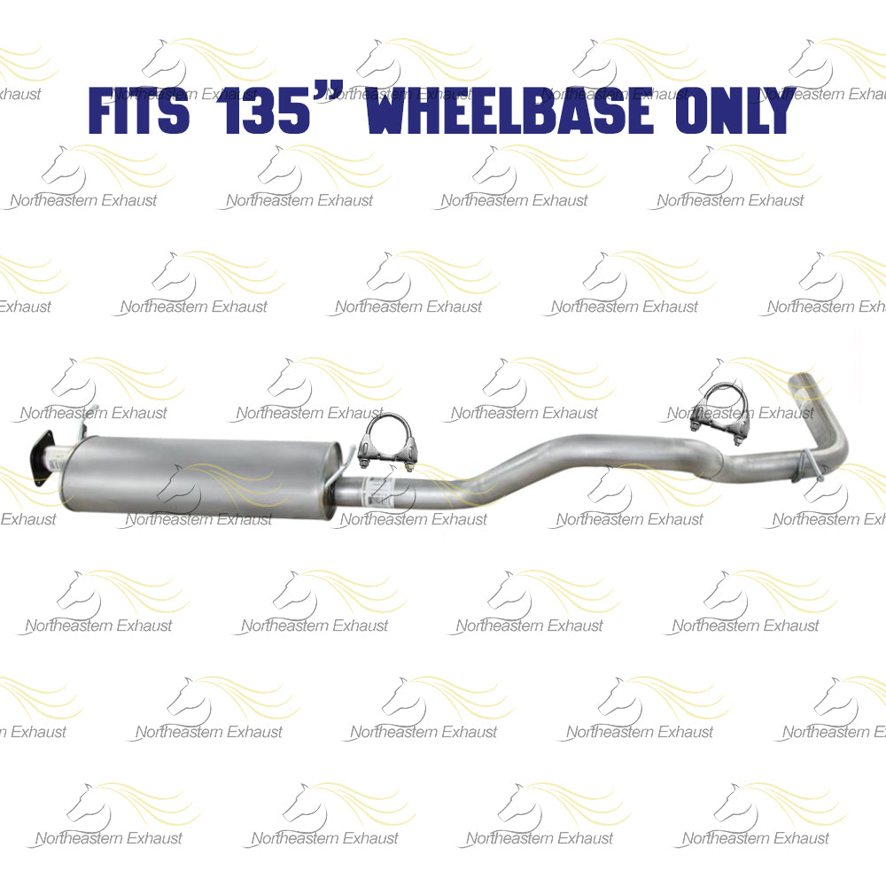Muffler and Tail Pipe for Chevrolet and GMC - For 135" Wheelbase