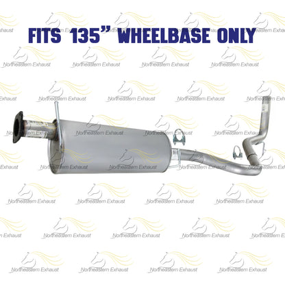 Muffler and Tail Pipe for Chevrolet and GMC - For 135" Wheelbase