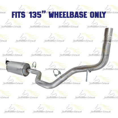 Muffler and Tail Pipe for Chevrolet and GMC - For 135" Wheelbase