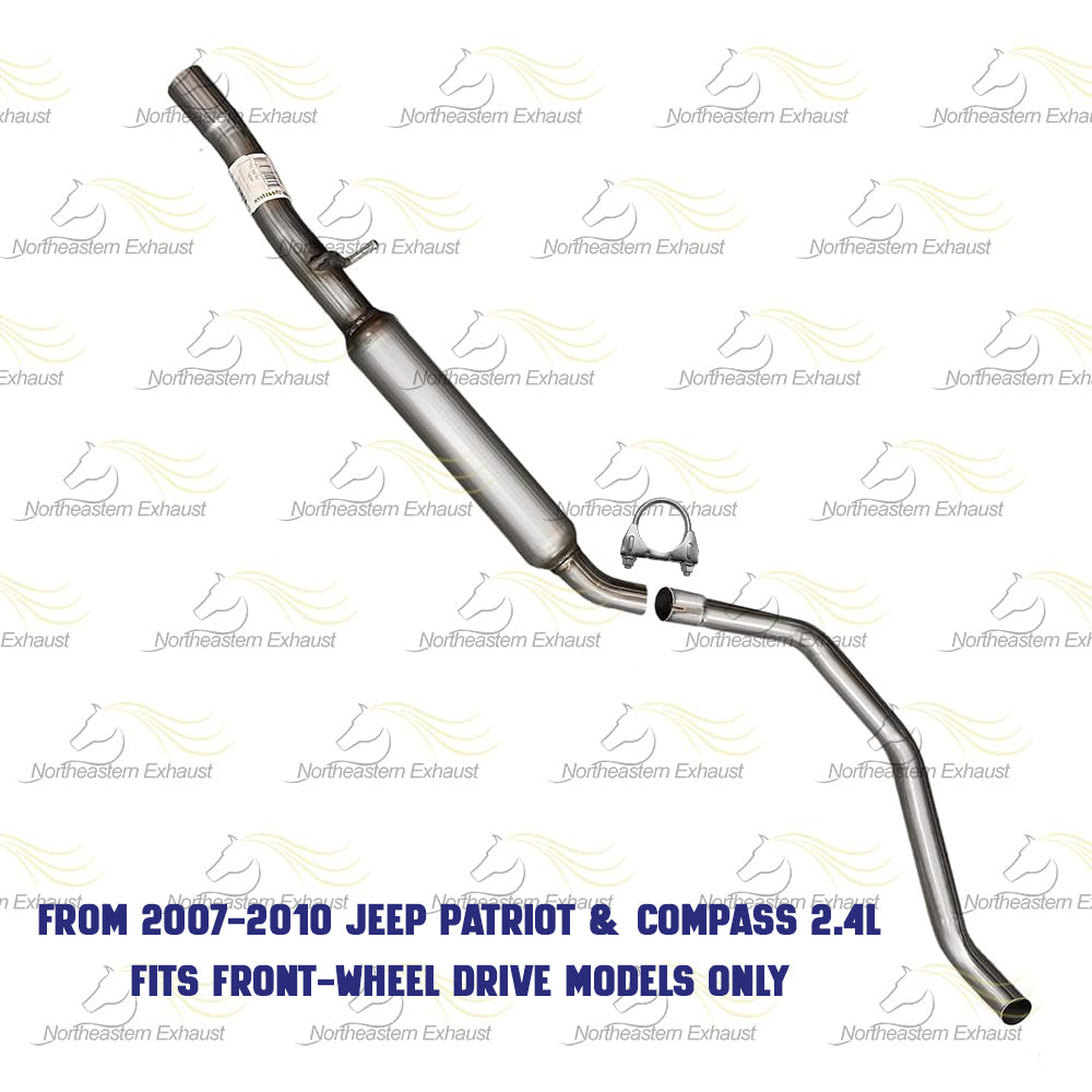 2007-2011 Jeep Patriot and Compass 2.0L 2.4L Resonator and Muffler - FWD