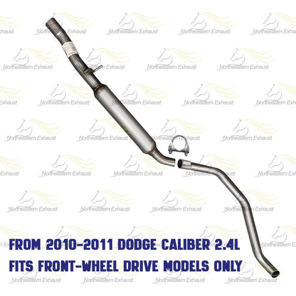 2007-2012 Dodge Caliber 1.8L 2.0L 2.4L Resonator and Muffler - FWD