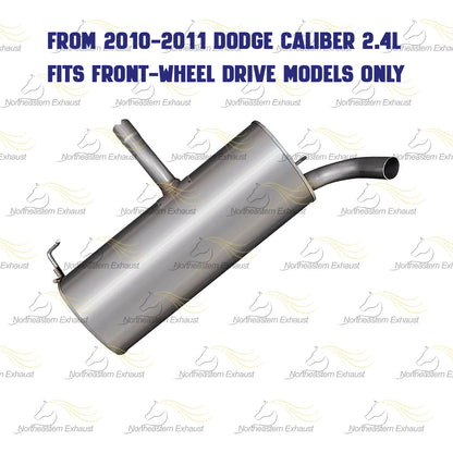 2007-2012 Dodge Caliber 1.8L 2.0L 2.4L Resonator and Muffler - FWD