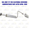 Resonator and Muffler for 1999-2001 Nissan Maxima 3.0L and 2002-2003 Maxima 3.5L