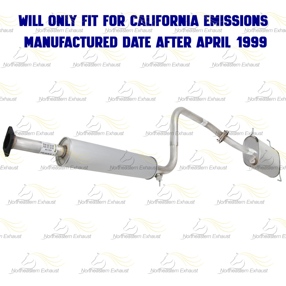 Resonator and Muffler for 1999-2001 Nissan Maxima 3.0L and 2002-2003 Maxima 3.5L