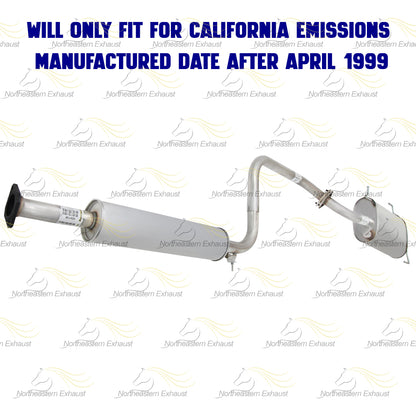 Resonator and Muffler for 1999-2001 Nissan Maxima 3.0L and 2002-2003 Maxima 3.5L