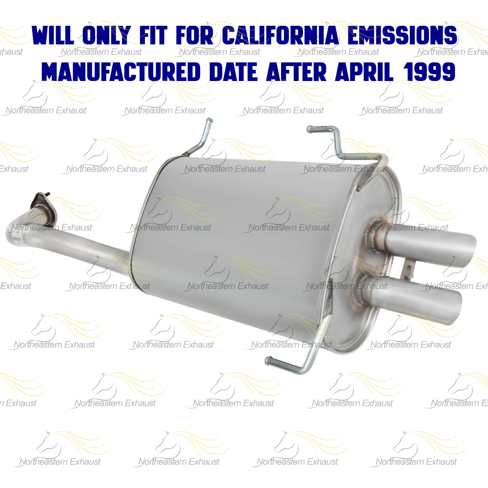 Resonator and Muffler for 1999-2001 Nissan Maxima 3.0L and 2002-2003 Maxima 3.5L