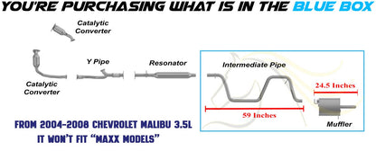 2004-2008 Chevrolet Malibu 2.2L/3.5L Exhaust Pipe and Muffler