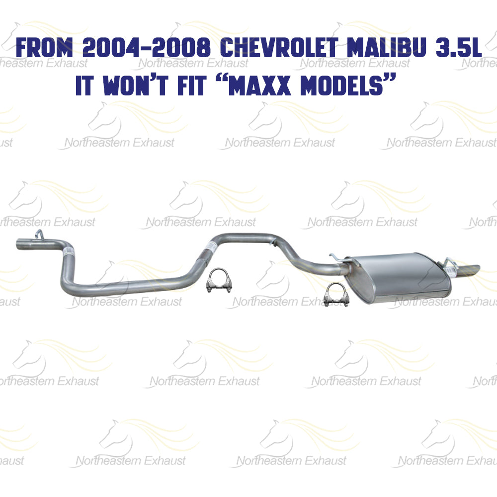 2004-2008 Chevrolet Malibu 2.2L/3.5L Exhaust Pipe and Muffler