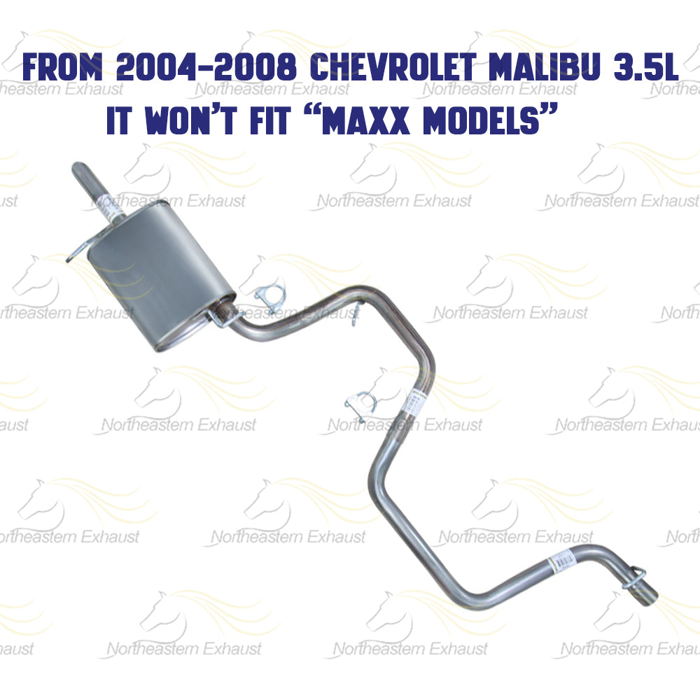 2004-2008 Chevrolet Malibu 2.2L/3.5L Exhaust Pipe and Muffler