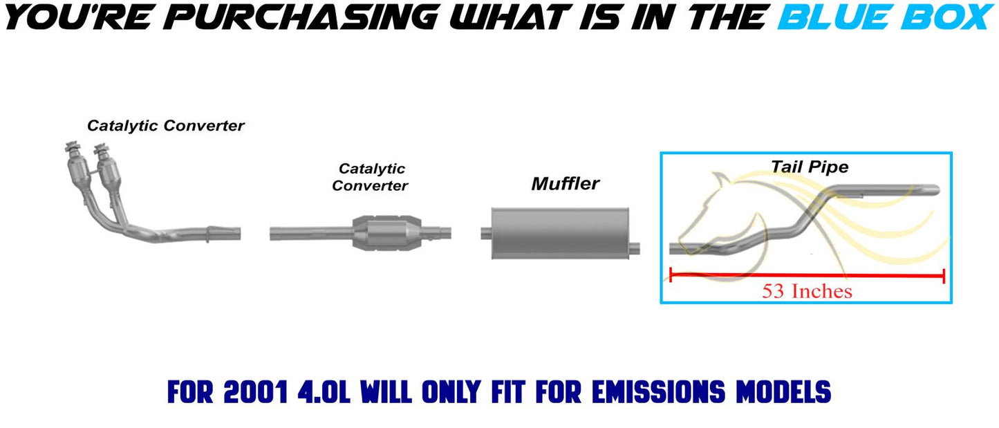 1999-2004 Jeep Grand Cherokee 4.0L & 4.7L Exhaust Tail Pipe