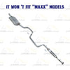 Cat-back Exhaust System for 2004-2008 Chevrolet Malibu 2.2L | 2004-2006 Malibu 3.5L