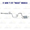 Cat-back Exhaust System for 2004-2008 Chevrolet Malibu 2.2L | 2004-2006 Malibu 3.5L