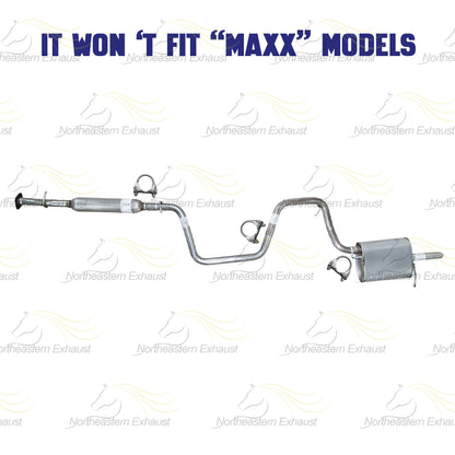 Cat-back Exhaust System for 2004-2008 Chevrolet Malibu 2.2L | 2004-2006 Malibu 3.5L