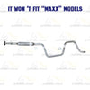 Exhaust Resonator Pipe and Intermediate Pipe 2004-2008 Chevrolet Malibu 2.2L | 2004-2006 Malibu 3.5L