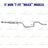 Exhaust Resonator Pipe and Intermediate Pipe 2004-2008 Chevrolet Malibu 2.2L | 2004-2006 Malibu 3.5L