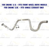 Exhaust Resonator Pipe for 1997-2002 Pontiac Grand Prix 3.1L | 1997-2000 Pontiac Grand Prix 3.8L