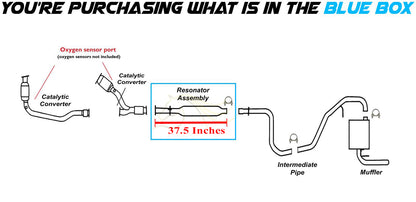 2004-2008 Chevrolet Malibu 2.2L | 2004-2006 Malibu 3.5L Exhaust Resonator Pipe