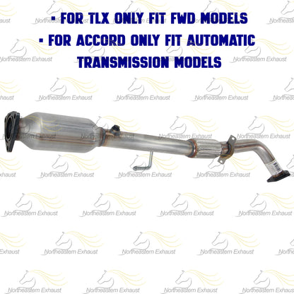 Rear Catalytic Converter for 2015-2020 Acura TLX | 2013-2017 Honda Accord | 2.4L