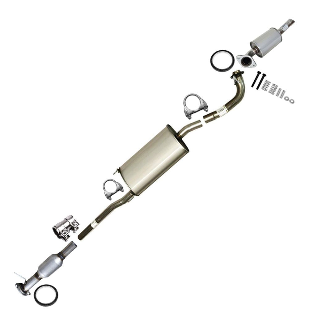Catalytic Converter, Muffler and Resonator Pipe for 2004-2009 Toyota Highlander and Lexus RX350 3.3L 3.5L