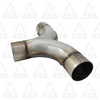 2.5" Inlet/Outlet 13" Long Stainless Steel Exhaust Universal Stamped Y-Pipe