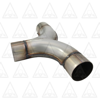 2.5" Inlet/Outlet 13" Long Stainless Steel Exhaust Universal Stamped Y-Pipe