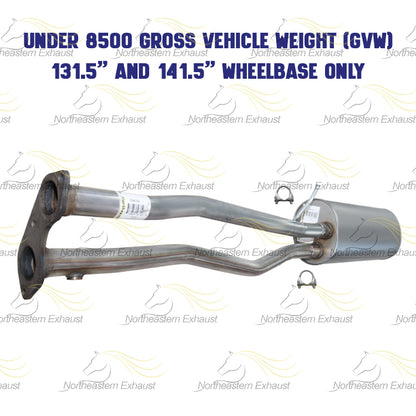 Exhaust H Pipe and Muffler for 1996-1998 Chevrolet/GMC C1500/C2500/K1500 5.7L