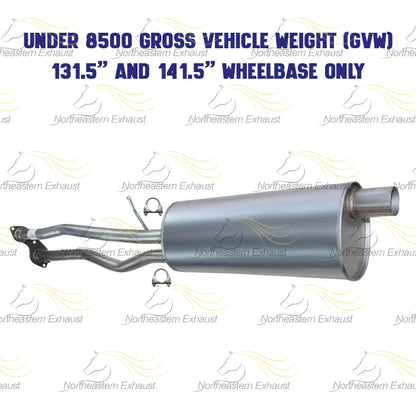 Exhaust H Pipe and Muffler for 1996-1998 Chevrolet/GMC C1500/C2500/K1500 5.7L