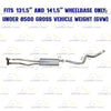 Exhaust H Pipe, Muffler and Tail Pipe for 1996-1998 Chevrolet/GMC C1500/C2500/K1500 5.7L