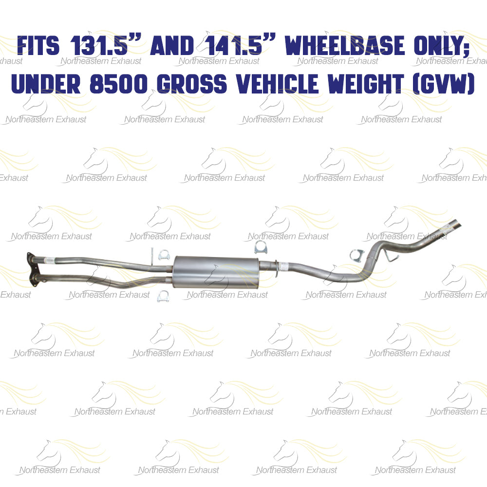 Exhaust H Pipe, Muffler and Tail Pipe for 1996-1998 Chevrolet/GMC C1500/C2500/K1500 5.7L