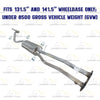 Exhaust H Pipe, Muffler and Tail Pipe for 1996-1998 Chevrolet/GMC C1500/C2500/K1500 5.7L