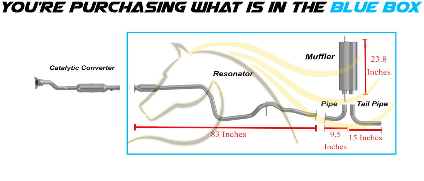 2004-2005 Chevrolet Classic 2.2L Exhaust System Kit