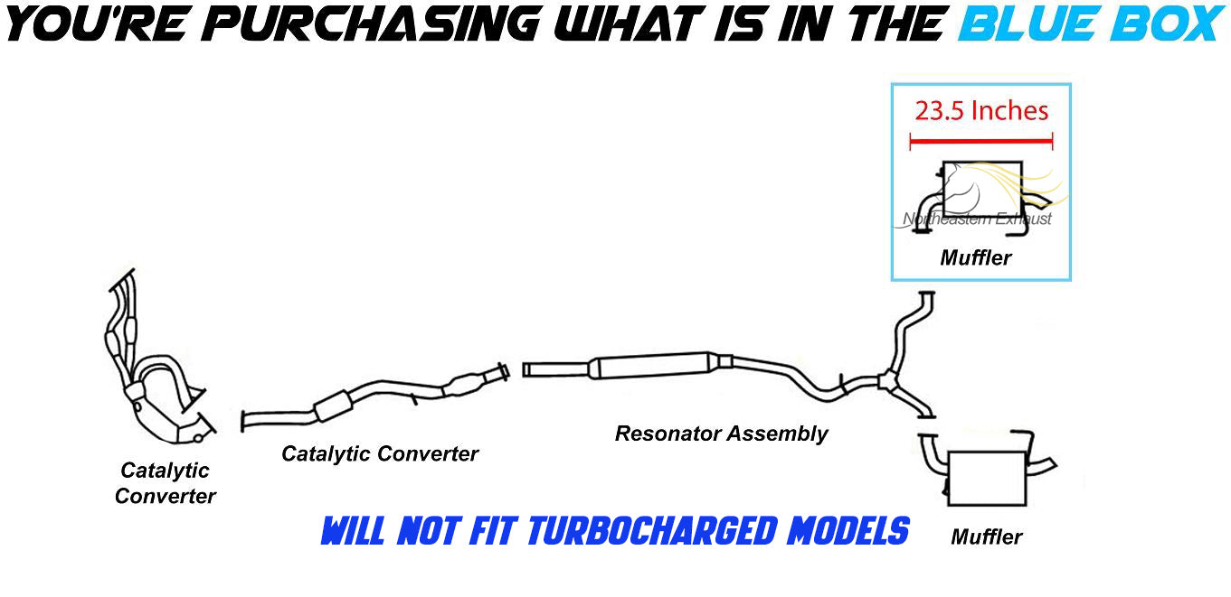 2005-2009 Subaru Outback 2.5L Passenger-Side Exhaust Muffler
