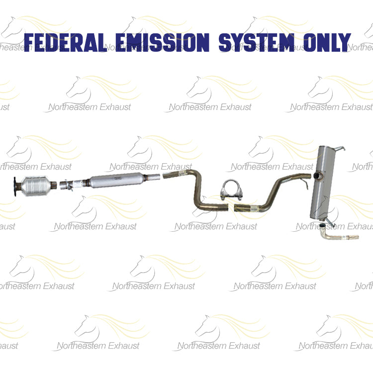 2008 Saturn Aura 3.5L Catalytic Converter, Resonator, Pipes and Muffler