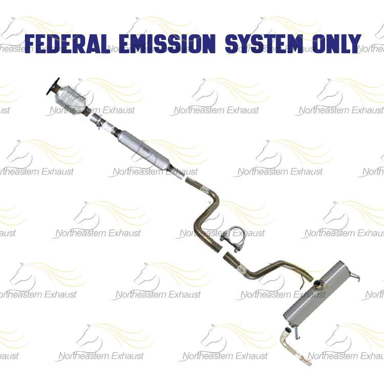 2008 Saturn Aura 3.5L Catalytic Converter, Resonator, Pipes and Muffler
