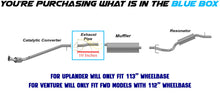Exhaust Pipe for 2002-2004 Chevrolet Venture 3.4L | 2006 Uplander 3.5L | 2007-2008 Uplander 3.9L