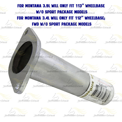 Exhaust Pipe 2002-2004 Pontiac Montana 3.4L | 2007-2009 Montana 3.9L